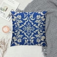thumbnail image 2 of RUIYC Tile Pillow Cover Traditional Floral Blue and White Decorative Throw Pillow Cases Indoor Square Cushion Covers for Home Sofa Couch, 2 of 5
