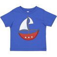 thumbnail image 3 of Inktastic Red Sailboat Boys or Girls Toddler T-Shirt, 3 of 5