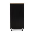 thumbnail image 4 of Yesfashion Rolling Kitchen Island,Mobile Kitchen Island with Wheels,2 Shelves,Long Drawer,Rubber Wood Countertop,Door Cabinet,Towel Rack,Mobile Kitchen Storage Islands, 4 of 10