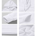 thumbnail image 6 of Hearthz Baggy Hoodies for Women Drop Shoulder Long Sleeve Women Sweatshirts Fall Winter Solid Color Womens Pullover Sweaters with Pocket White XL, 6 of 7