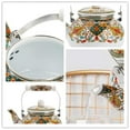 thumbnail image 4 of Vintage Floral Enamel Tea Kettle, 2.5L Whistling Teapot with Handle for Stovetop Brewing, 4 of 9