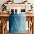 thumbnail image 2 of Table Runner 72 Inches Long for Kitchen Dining, Blue Ombre Dresser Scarf Farmhouse, Dining Table Decorations for Wedding/Parties, Coastal Beach Modern Abstract Art 14 x 72 In, 2 of 8