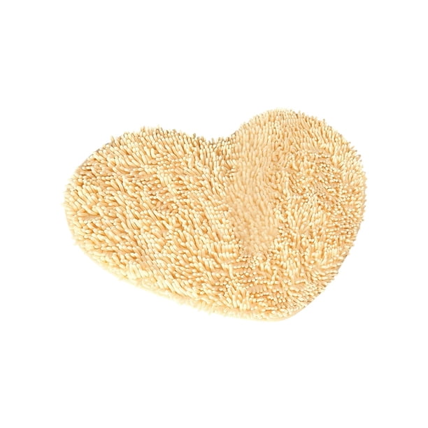 Yhmxh Alfombrillas de baño para baño Alfombra de baño Felpudo con forma de corazón, absorbente, antideslizante, para baño, entrada, ceremonia de boda Decoración del baño
