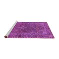 thumbnail image 2 of Ahgly Company Machine Washable Indoor Round Persian Purple Traditional Area Rugs, 5' Round, 2 of 4