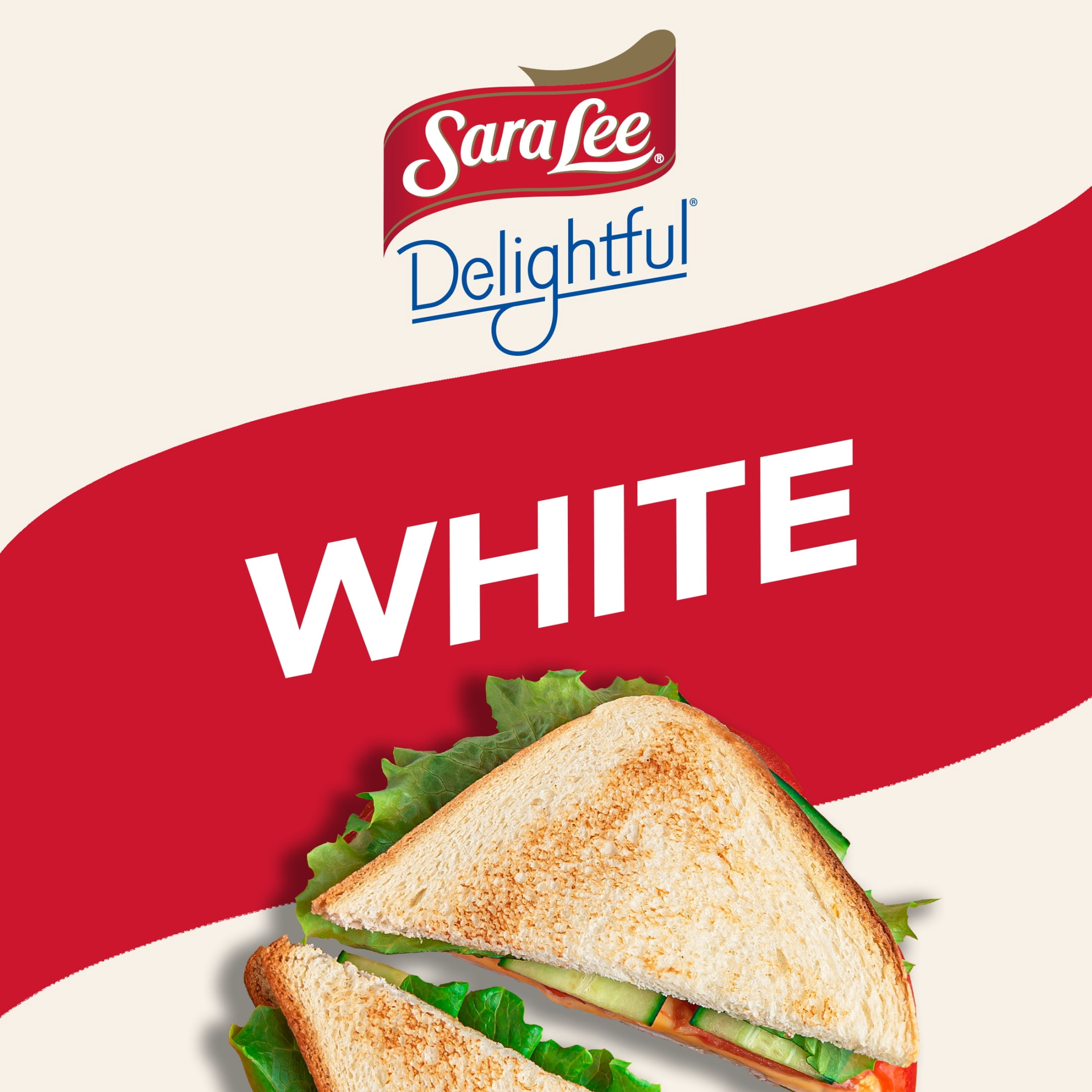 Sara Lee Delightful White Bread, 15 oz, White Bread, Bag