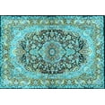 thumbnail image 1 of Ahgly Company Indoor Rectangle Persian Light Blue Traditional Area Rugs, 7' x 10', 1 of 4