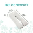 thumbnail image 5 of Regalo Premium Ultra Soft U-Shaped Maternity Pillow Full Body Support Grey, 5 of 12