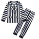 thumbnail image 3 of Ropa de Halloween para niñas, disfraz de la película B-BeetleJuice 2, disfraz de Cosplay para niños, disfraz de Underworld Masters, vestido a rayas, disfraces de actuación, 3 of 5
