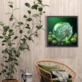 thumbnail image 4 of Pintura De Diamante 5D DIY Taladro Redondo Completo Kit De Manzana De Cristal Decoración 40x40cm Verde, 4 of 9