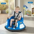 thumbnail image 2 of Costway Auto Tamponneuse pour Enfants 12 V, Rotation à 360° et Télécommande. à Batterie, pour 1,5-6 Ans. Bleu Marine, 2 of 10