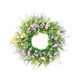 thumbnail image 3 of Corona floral decorativa para puerta de entrada, diámetro 55 cm, decoración de pared rústica realista, corona de boda para ventana, pared,, 3 of 9