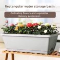 thumbnail image 3 of YAOMOBB Desktop Flowerpots Vegetable Growing Box Flowerpot with Drainage Holes Thickened Edge Strong Load Bearing Indoor Rectangular Vegetable Herb Planter, 3 of 7