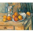thumbnail image 2 of Cezanne, Paul 17x15 White Modern Wood Framed Museum Art Print Titled - Still Life with Milk Jug and Fruit (ca. 1900), 2 of 4