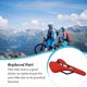 thumbnail image 5 of Sillín para bicicletas Advancent multicolor piñón fijo resistente al desgaste almohadilla para Ciclismo cojín de cuero rojo, 5 of 6