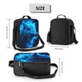 thumbnail image 2 of Fotbe Wolf Lonchera Bolsa de Almuerzo para Hombres y Mujeres, Lonchera de Gran Capacidad, Bolsa de Almuerzo Reutilizable, Bolsa Térmica Aislante, 2 of 7