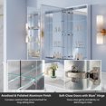 thumbnail image 4 of ANGELES HOME 52" x 36" Aluminum Bathroom Medicine Cabinet and Open Shelf Set, Recessed or Surface Mount, Soft-Close Doors, 4 of 15