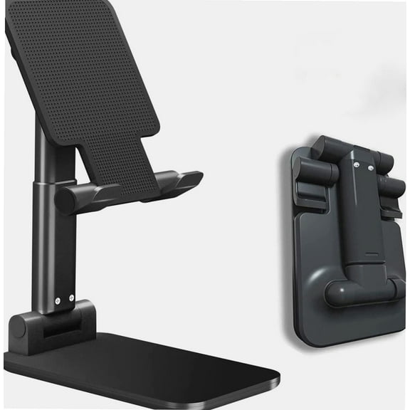Cell Phone Stand, 120° Angle Height Adjustable iPhone Stand for Desk, Foldable Cell Phone Holder iPad Tablet Stand Compatible with iPhone 11 12 13 Pro Max XR SE Smartphone/iPad/Kindle/Tablet