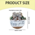 thumbnail image 3 of Front Door Hanging,Welcome Sign For Front Door Decor Round Wood Wall Signs For Wooden Farmhouse Porch Hangers Spring Summer Autumn Wreaths Decoration Housewarming For Home Beach Restaurant Shop, 3 of 9