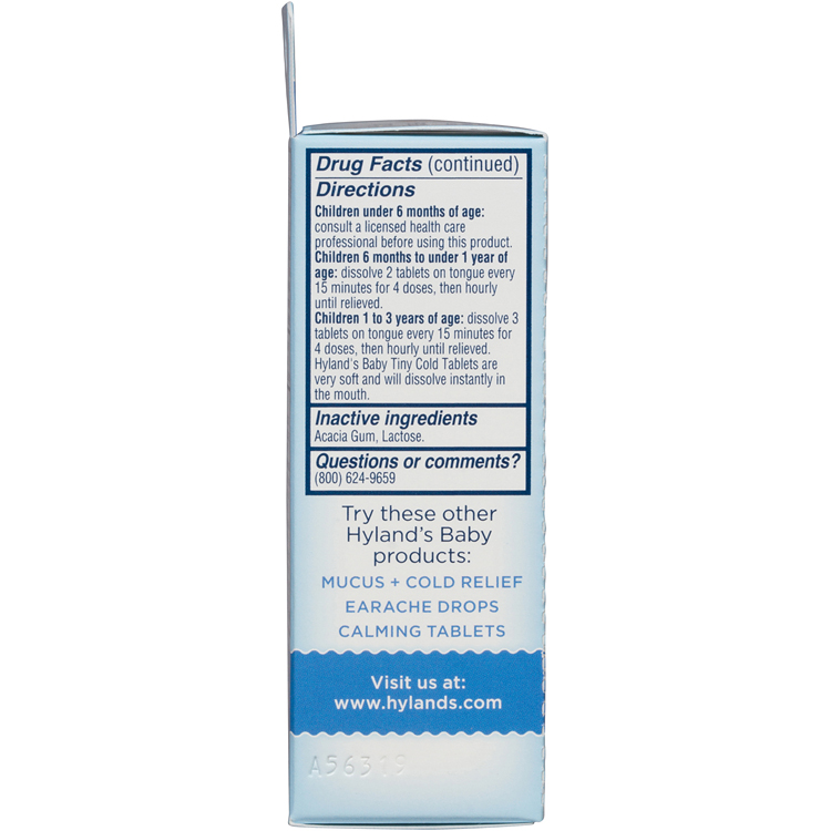 hyland's baby tiny cold tablets walmart