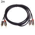 thumbnail image 2 of 3660B 2RCA to 2RCA Male to Male Lotus Cable AV Four-head Amplifier Audio Line, 2 of 7