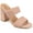 Blush, variant on Womens Melissa Open Square Toe Block Heel Dress Sandals, Widths Available