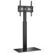 FITUEYES Universal Swivel TV Stand Base with Mount Height Adjustable for 27 to 60 inch Flat Curved Screen TV