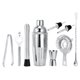 thumbnail image 1 of Juego de coctelera de vino de 9 unids / set, mezclador de bebedor de bebidas, mezclador de acero inoxidable, juego de abridor de botellas de medición de jigger Eigraketly HA000619-00B, 1 of 6