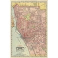 thumbnail image 3 of Rand McNally 10x14 Black Modern Framed Museum Art Print Titled - Buffalo New York - Rand McNally 1892, 3 of 5