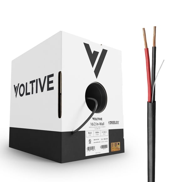 Cable de altavoz Voltive 16 AWG/calibre 2, conductor de 1000 pies
