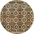 thumbnail image 1 of Ahgly Company Indoor Round Abstract Reddish Brown Abstract Area Rugs, 6' Round, 1 of 6