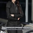 thumbnail image 3 of Veste Imperméable Légère pour Femme Veste de Course Imperméable Veste de Randonnée Haute Visibilité Respirante Coupe-Vent, 3 of 9