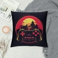 thumbnail image 2 of GOSMITH  Red Signs Board Do Not Disturb Throw Pillow Cases Vintage Cushion Covers Gamer at Work with Gamepad Decorative Home Sofa Standard Pillow Shams, 2 of 5