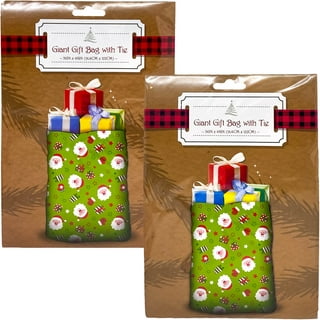 Holiday Dots Plastic Gift Sacks, Jumbo 24x6x42, 100 pack