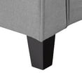 thumbnail image 2 of Georgia Light Gray Linen-Like Fabric Contemporary Three Seater Sofa, 2 of 9