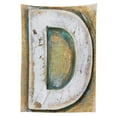 thumbnail image 3 of Ambesonne Letter D Tablecloth Rectangular Table Cover, Rustic Initials Grunge, 60"x84",, 3 of 4
