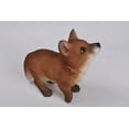 thumbnail image 3 of Garden Decor Animal Statue Fox Pup Looking Up Statue, 3 of 4