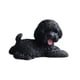thumbnail image 4 of Figura de perro en miniatura, adorno de escritorio de resina, linda decoración para tablero de automóvil. negro acostado, 4 of 9