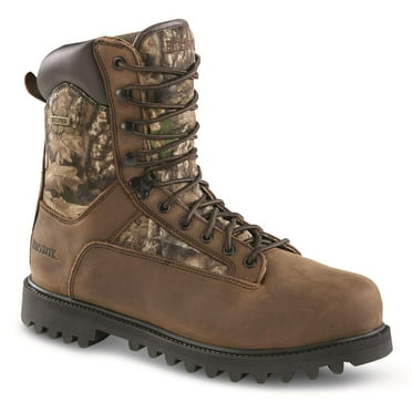 HuntRite Men's Waterproof Insulated Hunting Boots, 1,200 Gram Realtree APX 9 2E    (Wide)