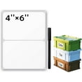 thumbnail image 1 of 6x4 Inch Removable White Labels for Storage Bins, Strong Adhesive No Residue, 1 of 6