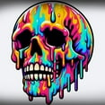 thumbnail image 3 of CafePress - Vibrant Melting Skull - 11 oz Color Changing Magic Mug, 3 of 6