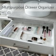 thumbnail image 6 of Simplify Medium 9" x 3" Narrow Drawer Organizer, Clear, 6 of 7