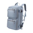 thumbnail image 2 of Segolike Portable Travel Backpack Knapsack with Shoes Compartment for Outdoor Activities Gray, 2 of 8