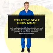 Natural Uniforms Long Sleeve Coverall 861 ( Royal, Large )