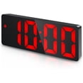 thumbnail image 1 of Alarm Clock, Digital Clock with Temperature Display Adjustable Brightness Voice Control 12/24H Display for Bedroom Living Room Home Office, 1 of 9