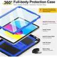 thumbnail image 2 of Case for iPad (A16) 11th/10th Generation 11''/10.9'' , with Built-in Screen Protector, Shoulder Strap, Built-in Kickstand,, 2 of 4