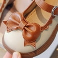 thumbnail image 5 of NOKIO Kids Mary Jane Loafers Girls' Mary Jane Sandals With Bow Girls Dress Shoes Cute Bow Mary Jane Shoes Ballerina With Satin Ankle Tie For Wedding Birthday Party, 5 of 6