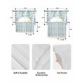 thumbnail image 5 of Teal Blue Grey Botanical Swag Curtains for Living Room/Bedroom Windows, Spring Floral Summer Farmhouse Kitchen Curtains and Valances Set 36 Inch Length, Light Filtering Swags Valance Curtain Panels, 5 of 5