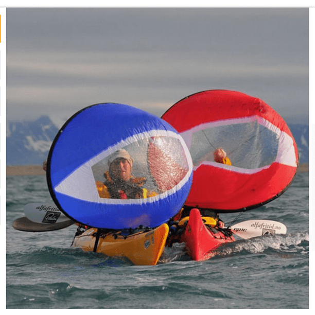 Wind Sail Kayak Canoe Accessories, Shower Curtain Kayak Sail