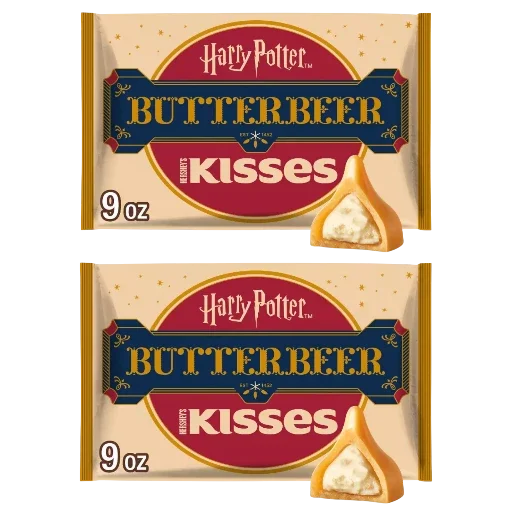 Hershey's Kisses Butterbeer Harry Potter Easter Candy, 2 Pack, 9 oz each