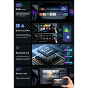 Torovo - 8G+256G, 8-Core - Android 12 IPS Car Stereo For Mitsubishi Lancer (2010-2016) - Wireless CarPlay/Android Auto - Camera & MIC - 10.1 Inch 2 Din - DSP Steering Wheel DAB Fast-boot 360-CAM WIFI